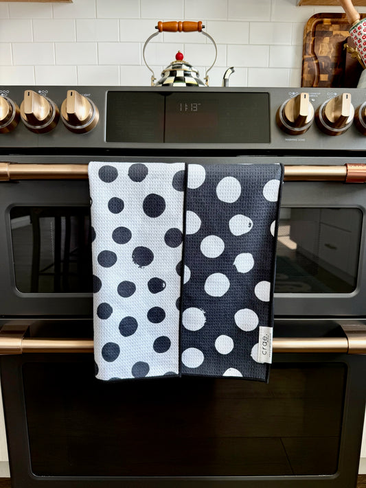 Polka Dottie: Reversible Hand Towel