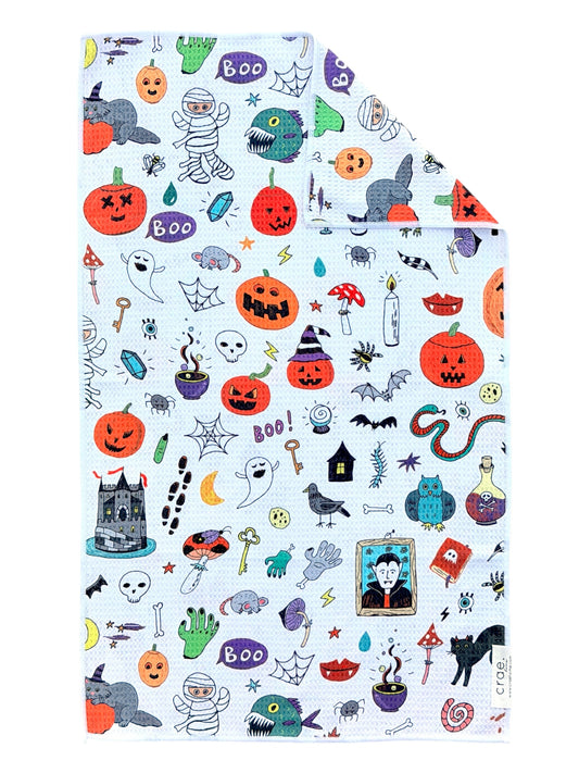Spooky Doodles: Double-Sided Hand Towel