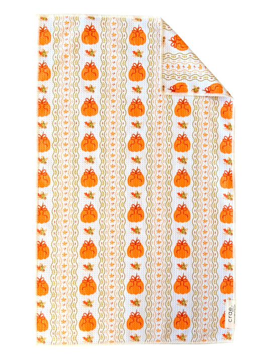 Pumpkin Picnic: Double-Sided Hand Towel