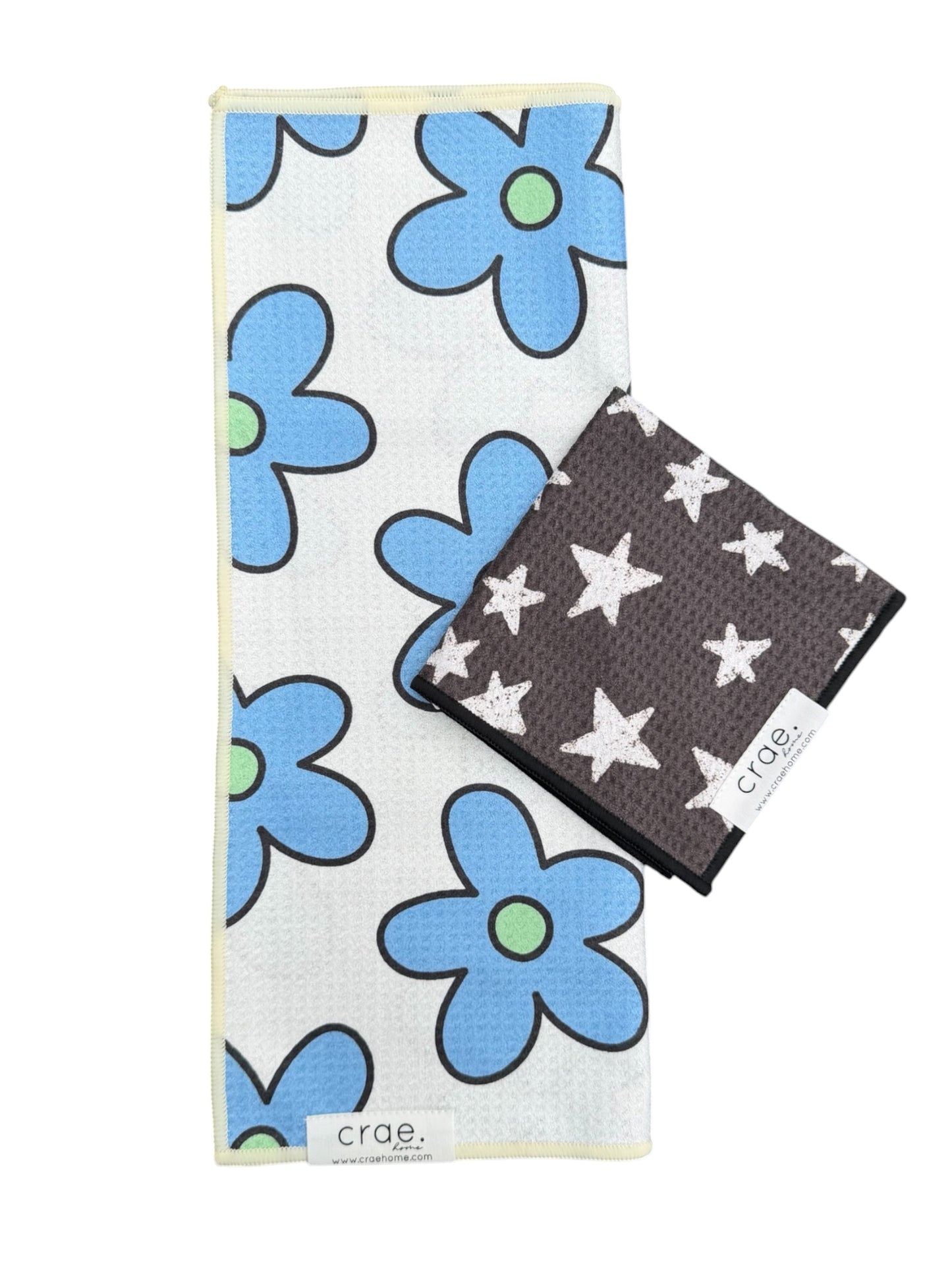 Everyday Daisy/Into The Stars: Double Sided-Hand Towel Washcloth Set