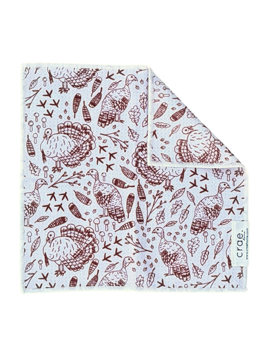 Turkey Trot: Double-Sided Washcloth