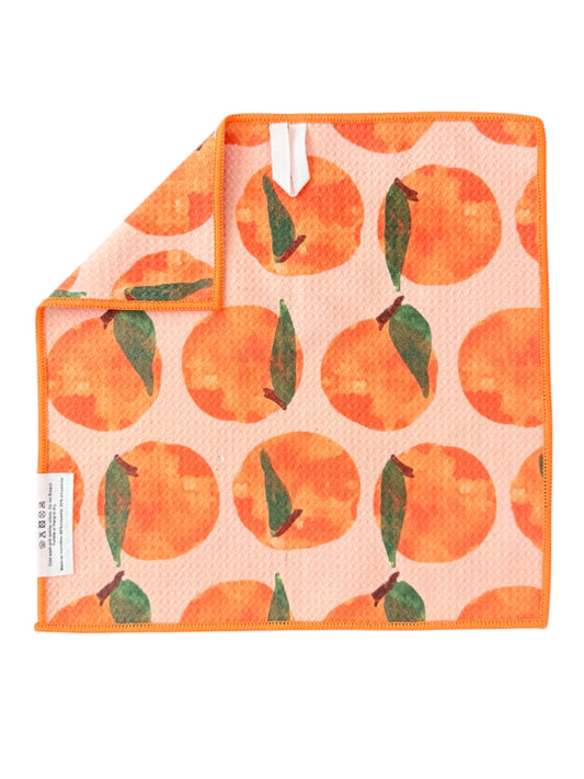 Orange Moons: Double-Sided Washcloth