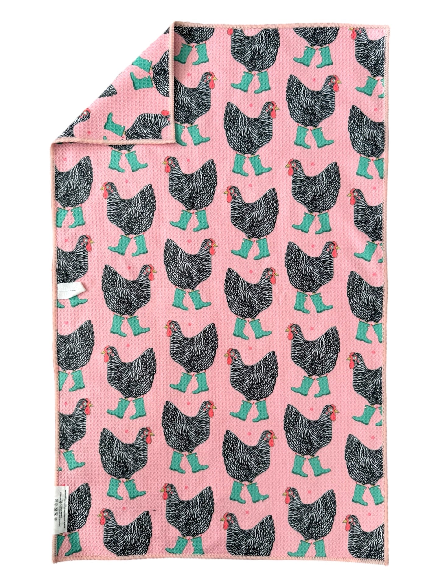 Chick In Boots: Double-Sided Hand Towel