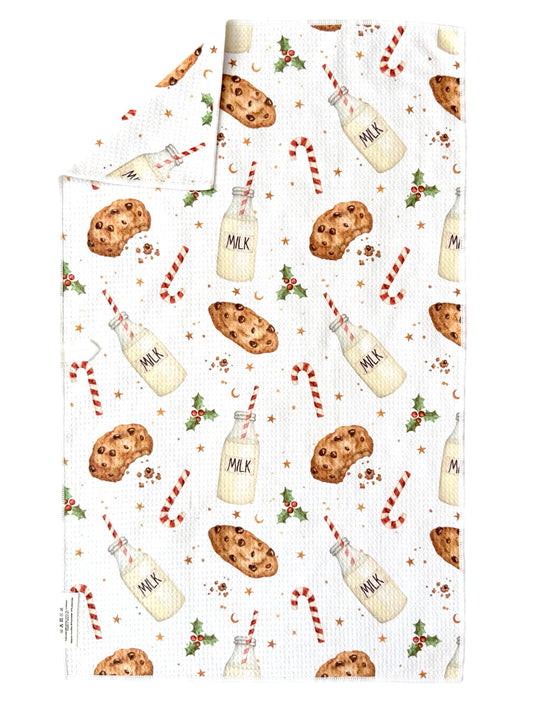 Santa's Midnight Munch: Double-Sided Hand Towel
