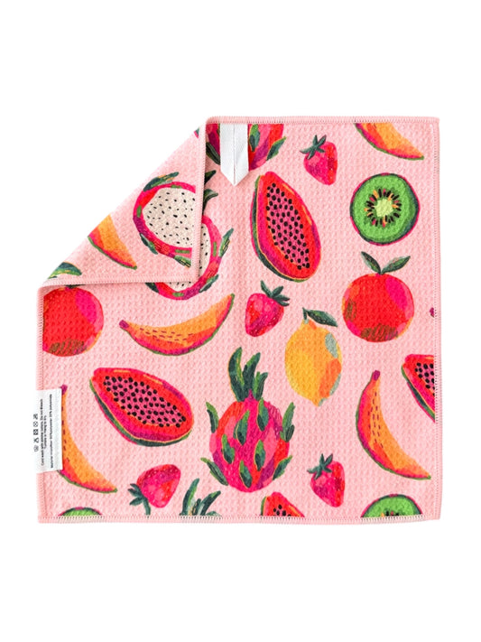 Tropical Salad: Double-Sided Washcloth