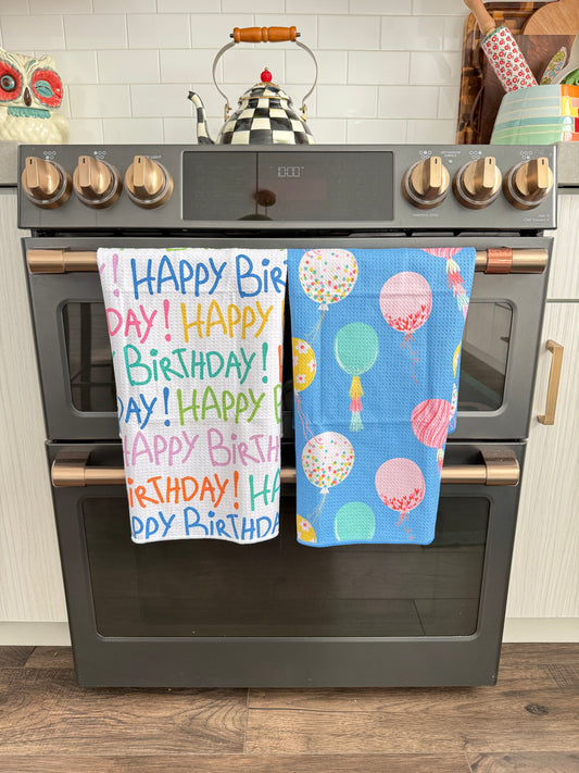 Happy Birthday: Double-Sided Hand Towel