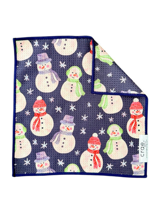 Snowy Smiles: Double-Sided Washcloth