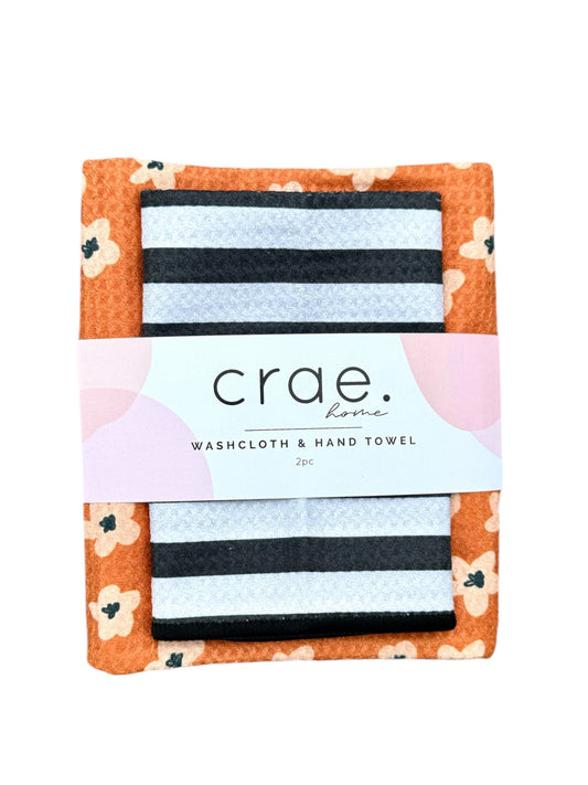 Baby Daisy/Betsy: Double Sided-Hand Towel Washcloth Set