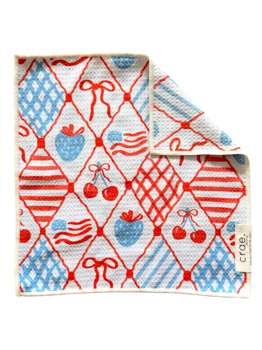 Sweet Land Of Berries: Double-Sided Washcloth