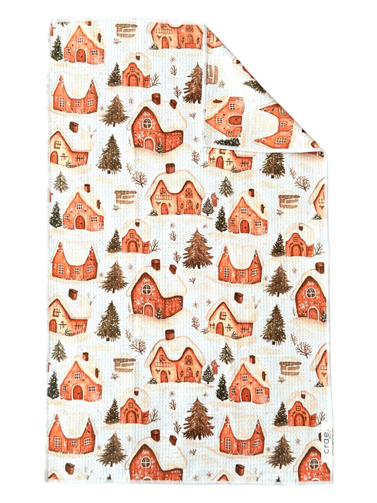 Gingerbread Showdown: Double-Sided Hand Towel