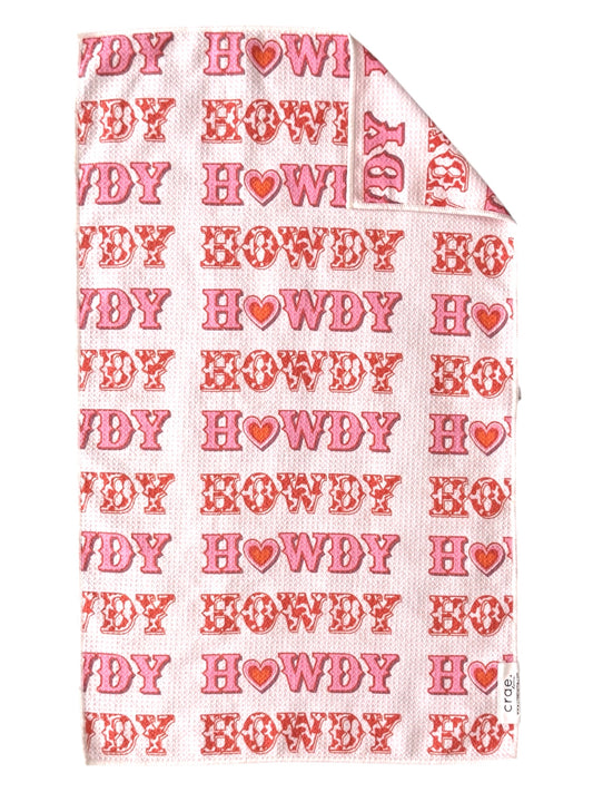 Howdy: Double-Sided Hand Towel
