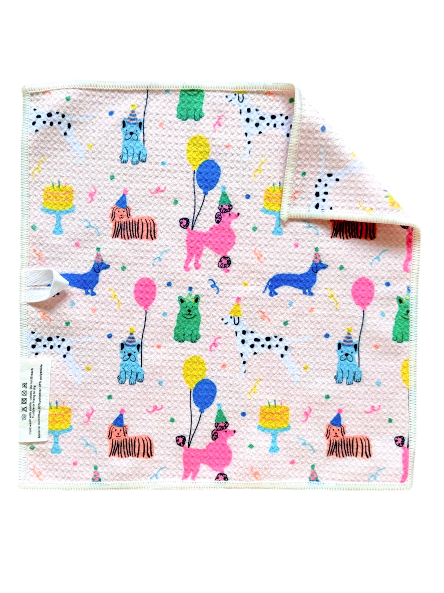 Puppy Party: Double-Sided Washcloth
