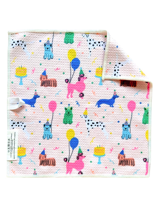 Puppy Party: Double-Sided Washcloth