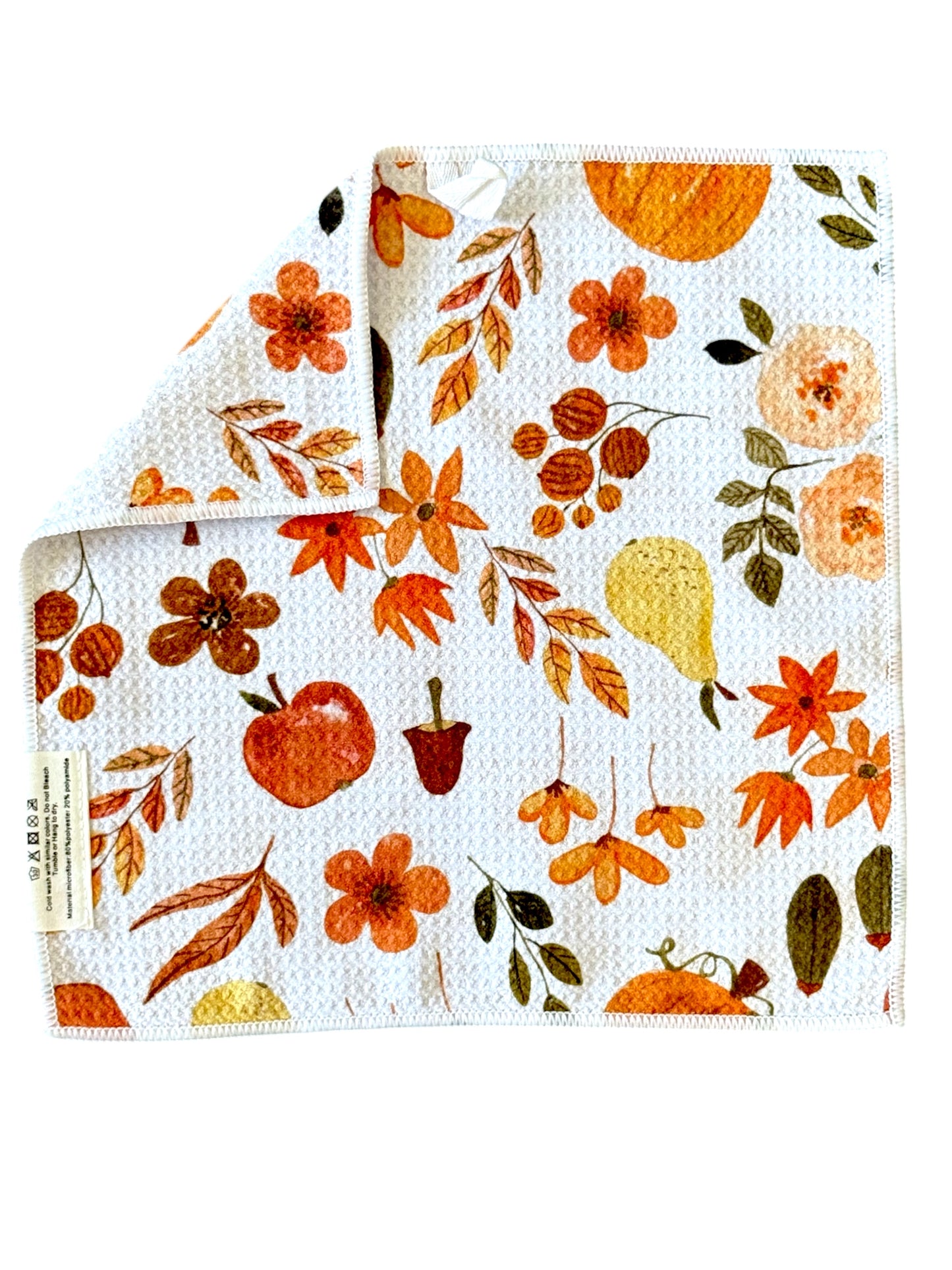 Pumpkin Spice: Double-Sided Washcloth