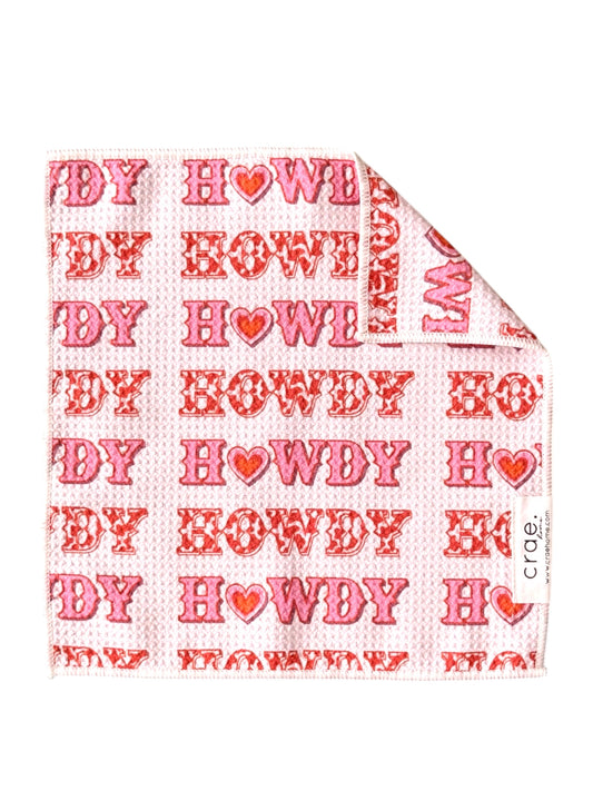 Howdy: Double-Sided Washcloth