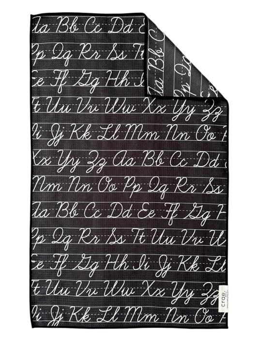 Cursive: Double-Sided Hand Towel