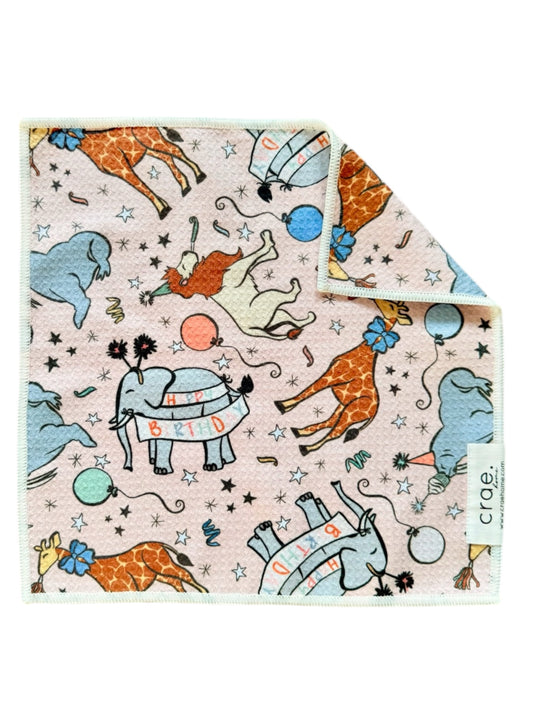 Party Animal: Double-Sided Washcloth