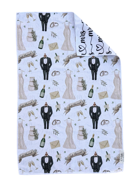 Mr. and Mrs.: Reversible Hand Towel