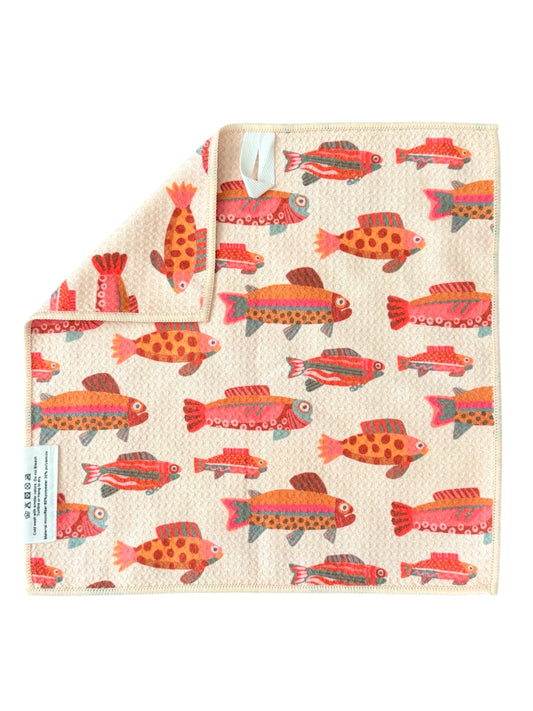 Speckled Fish: Double-Sided Washcloth
