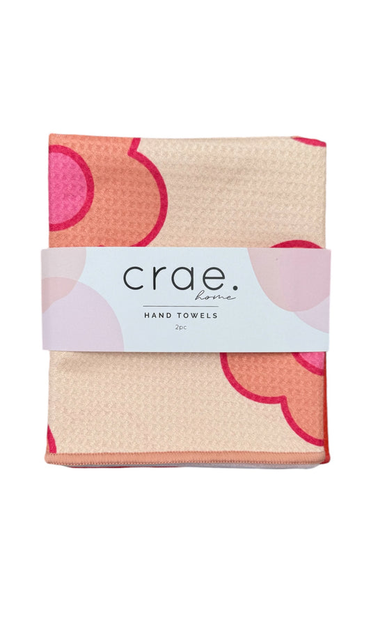 Wynonna/Pinky Paint: 2 Double Sided-Hand Towels