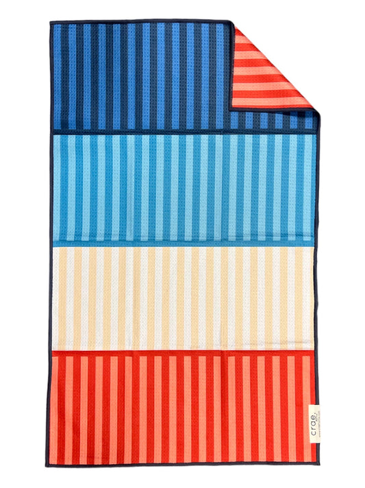 Stripes And Stripes: Double-Sided Hand Towel