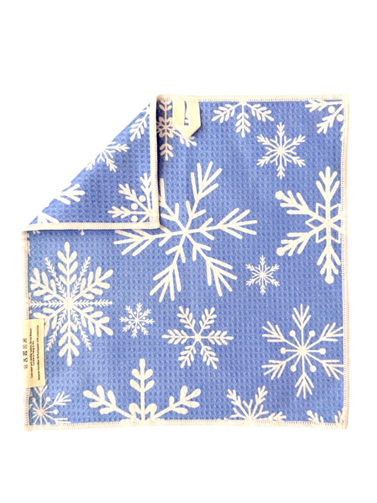 Snowfall: Double-Sided Washcloth