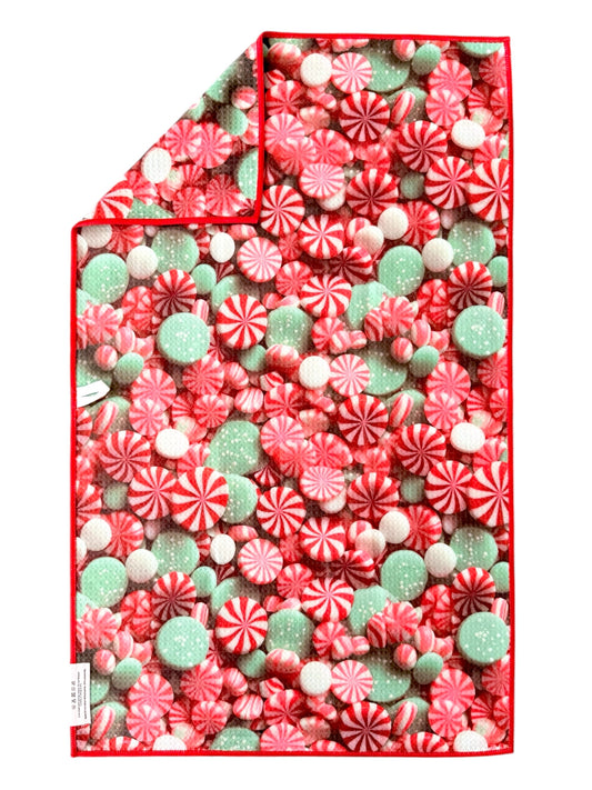 Peppermint Swirl: Double-Sided Hand Towel