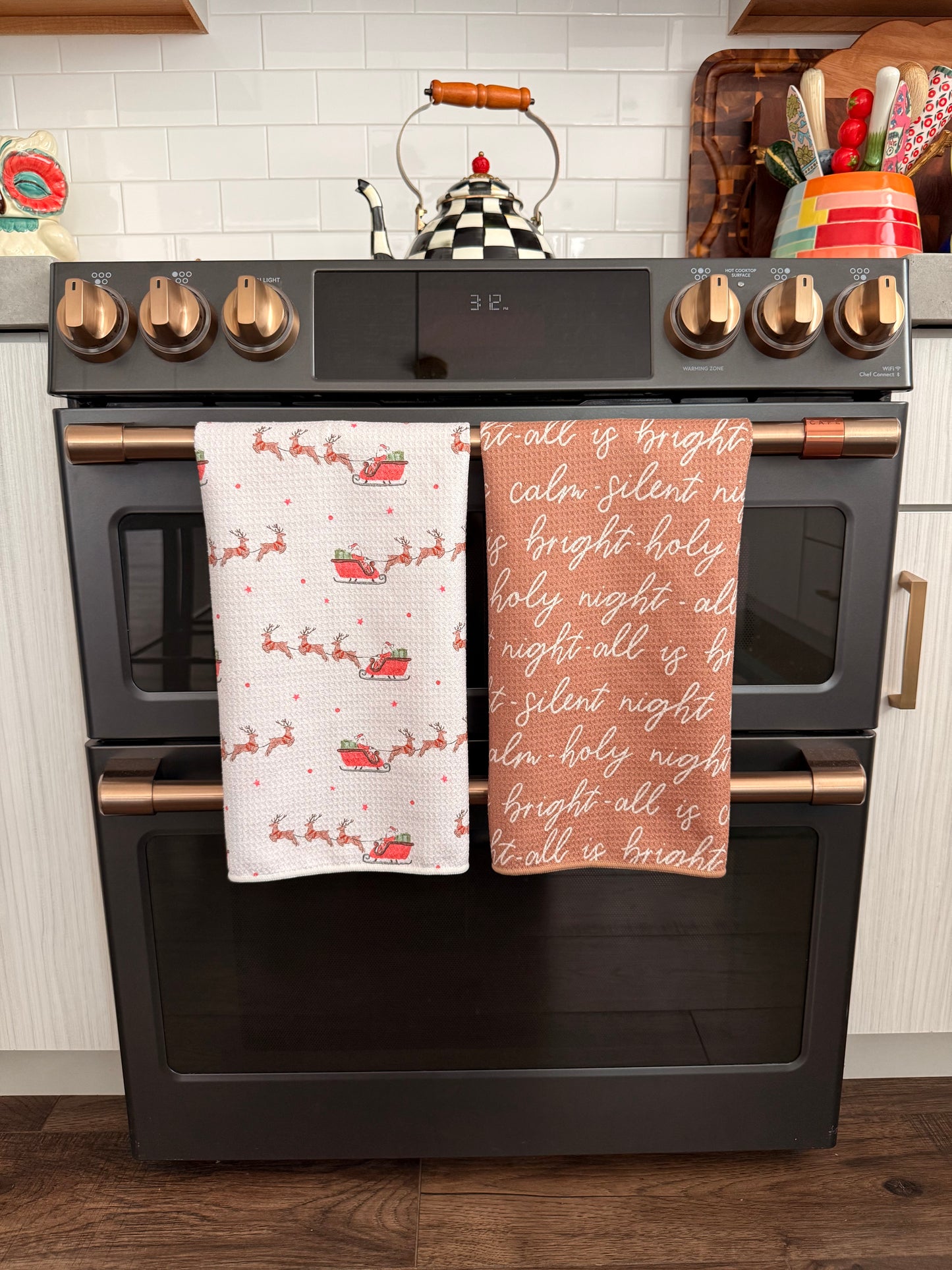 Midnight Sleigh Ride: Double-Sided Hand Towel