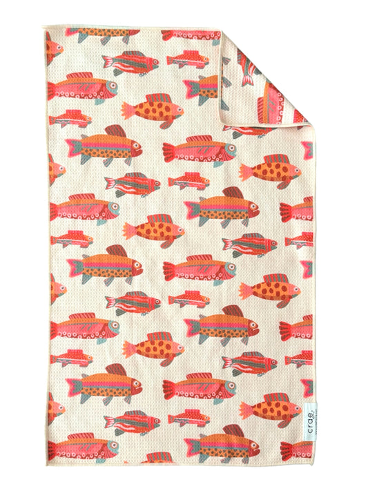 Speckled Fish: Double-Sided Hand Towel