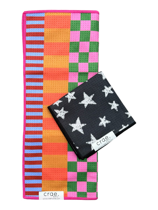 Riglee/Into The Stars: Double Sided-Hand Towel Washcloth Set