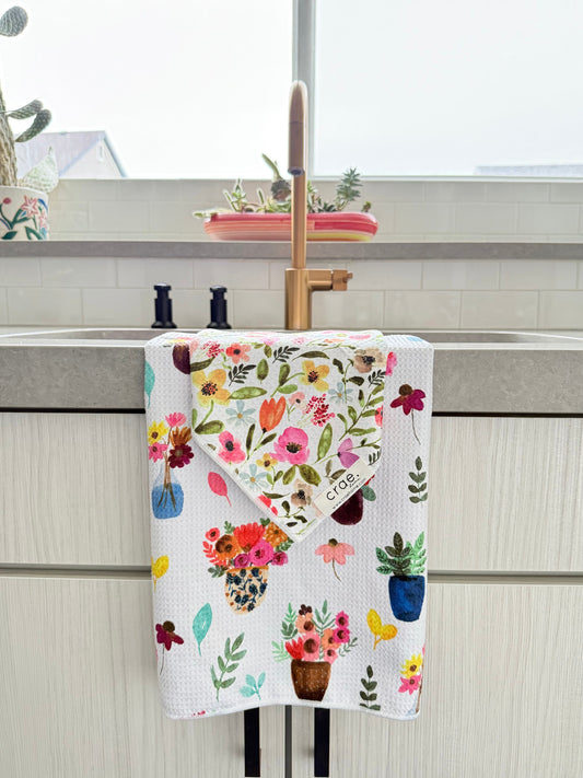 Petal Lane & Posey: Double Sided-Hand Towel Washcloth Set