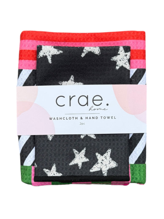 Riglee/Into The Stars: Double Sided-Hand Towel Washcloth Set