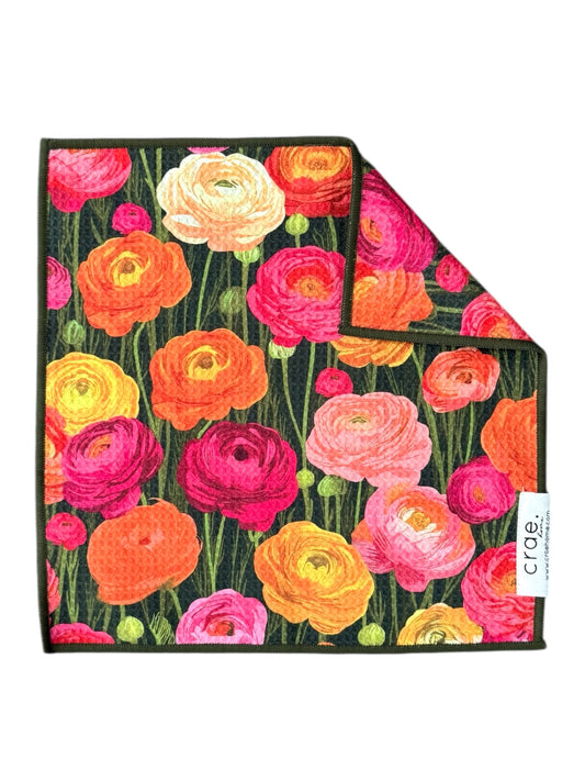 Peony Dream: Double-Sided Washcloth