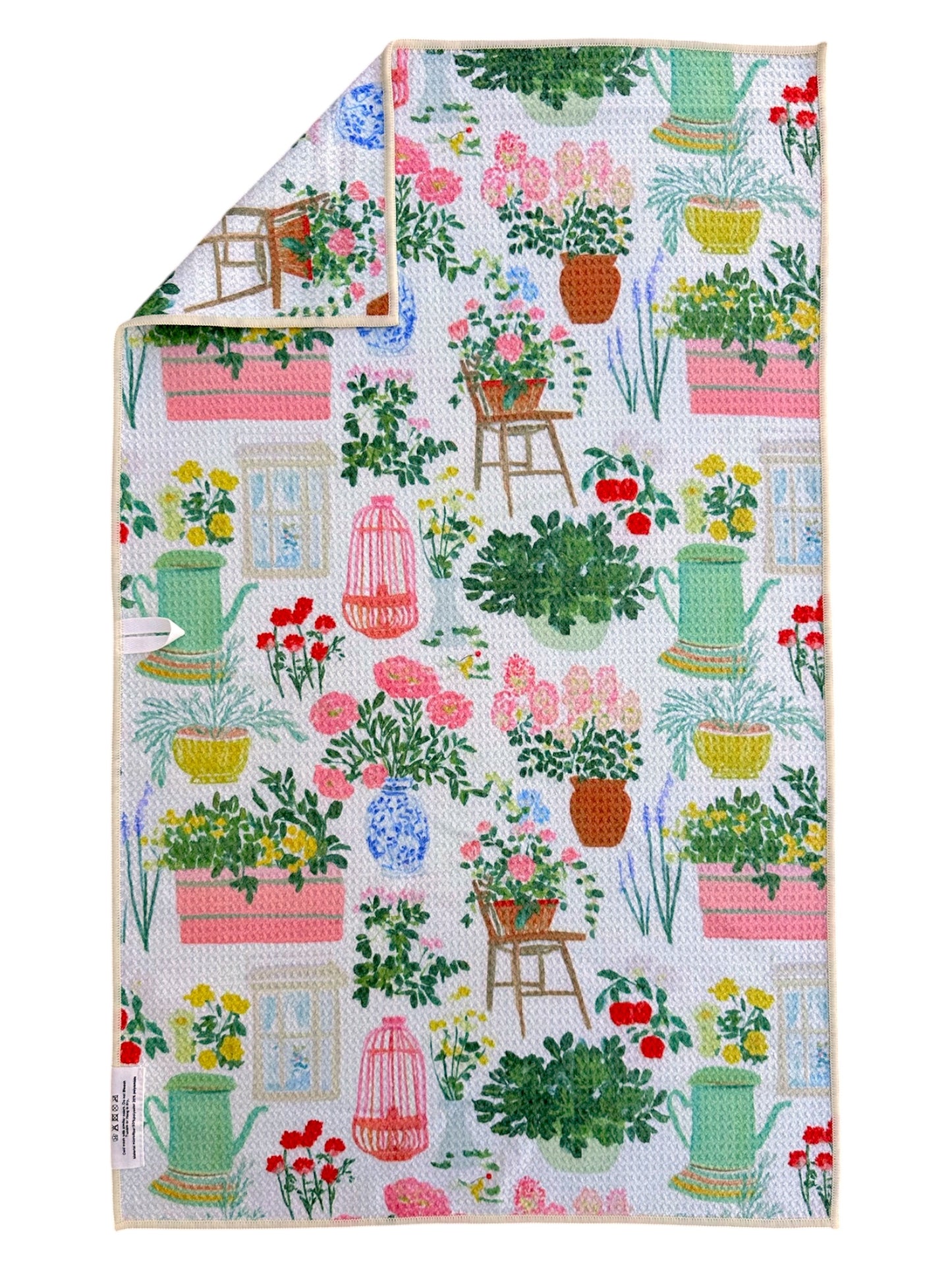 Sunday in the Garden: Double-Sided Hand Towel