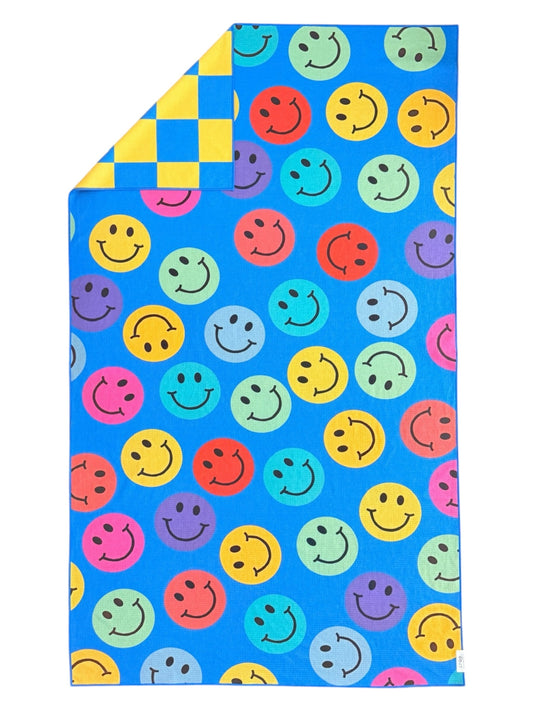Smiley Pool Towel: Reversible