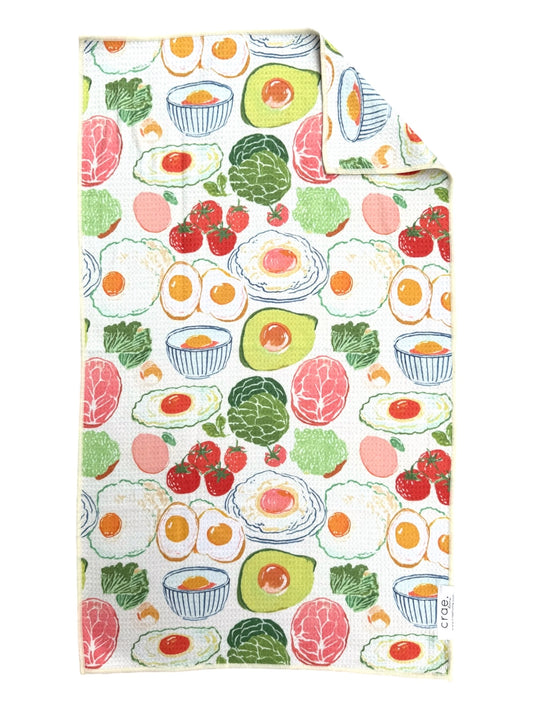 Brunchin' : Double-Sided Hand Towel