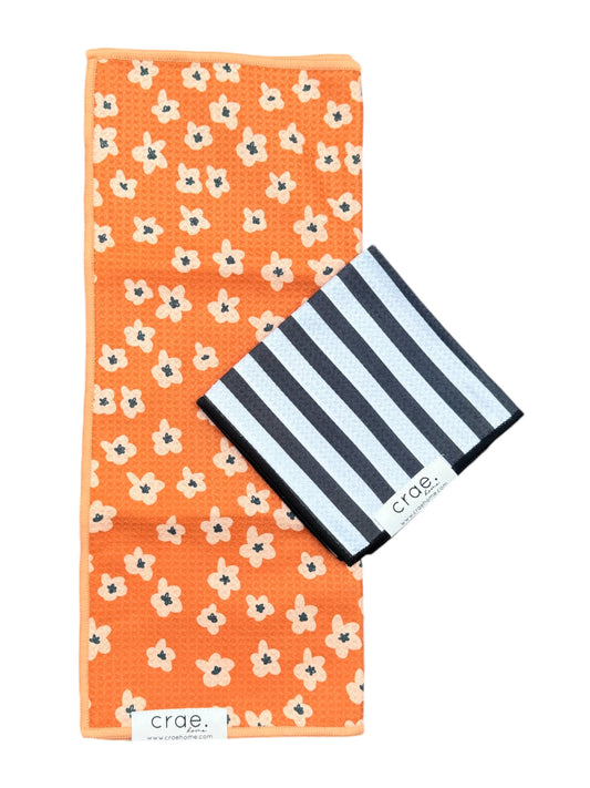 Baby Daisy/Betsy: Double Sided-Hand Towel Washcloth Set