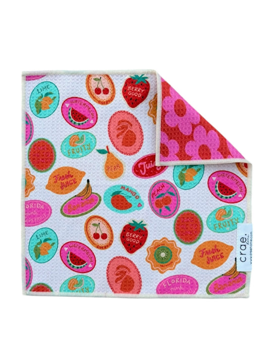 100% Juice: Reversible Washcloth