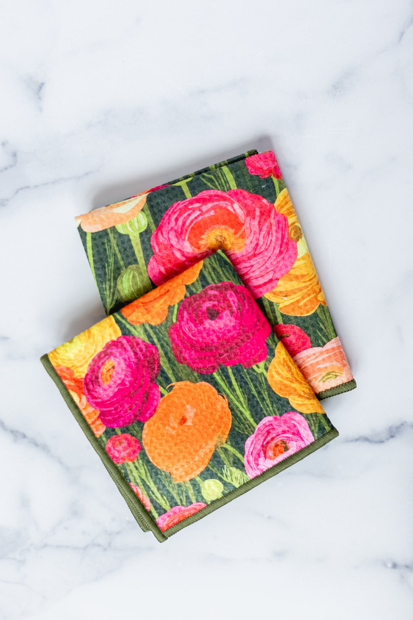 Peony Dream: Double-Sided Washcloth