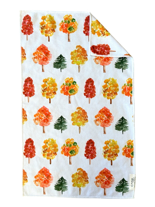 Happy Little Trees: Double-Sided Hand Towel
