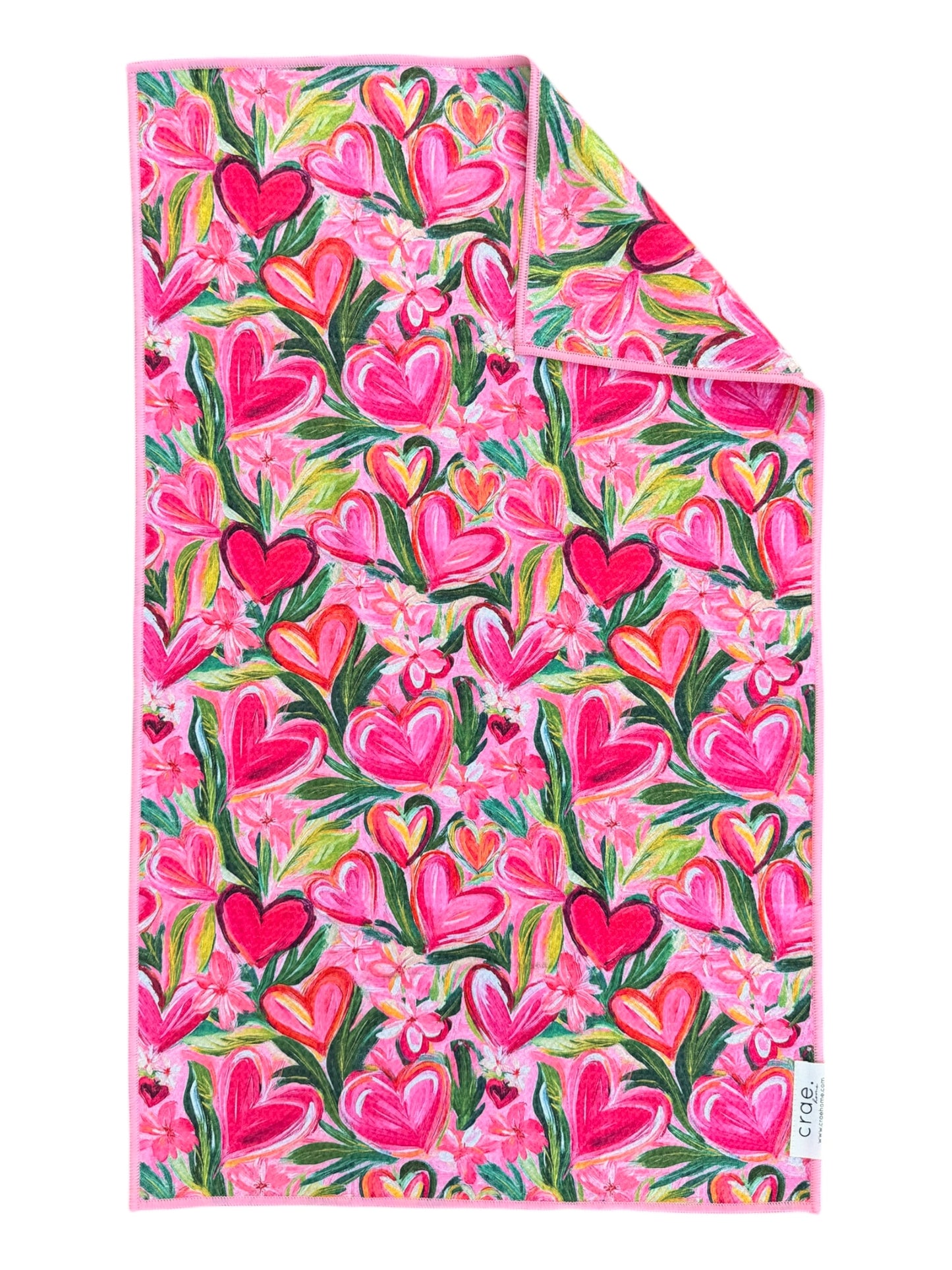 Growing Love/Written In Love: 2 Double Sided-Hand Towels