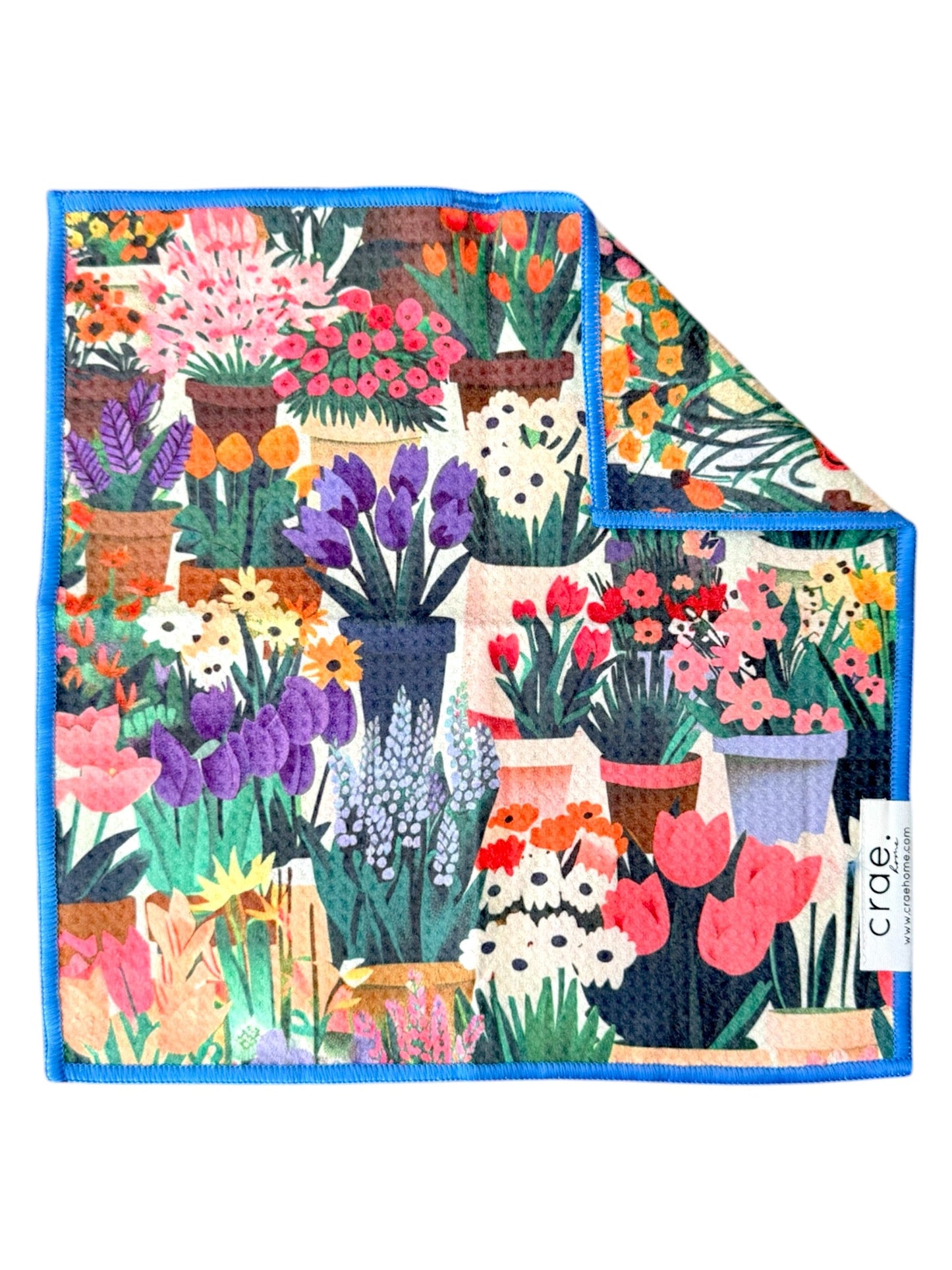Cotton Candy/Pots of Love: Double Sided-Hand Towel Washcloth Set