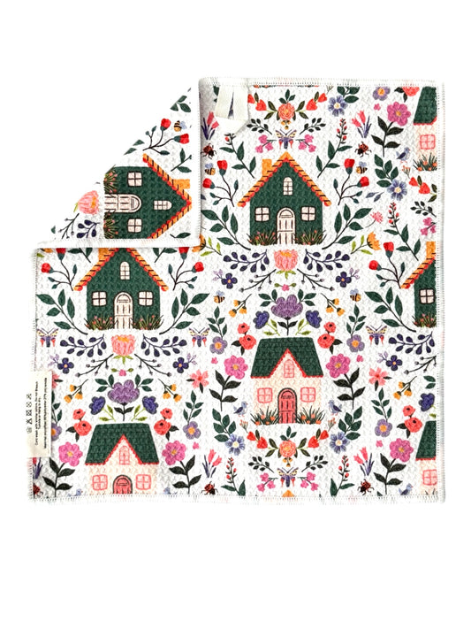 Home Sweet Home: Double-Sided Washcloth