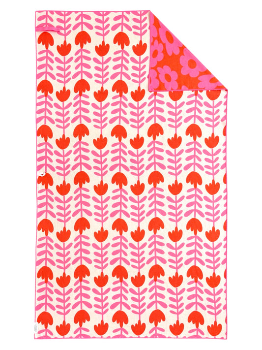 Pop Art Petals Pool Towel: Reversible
