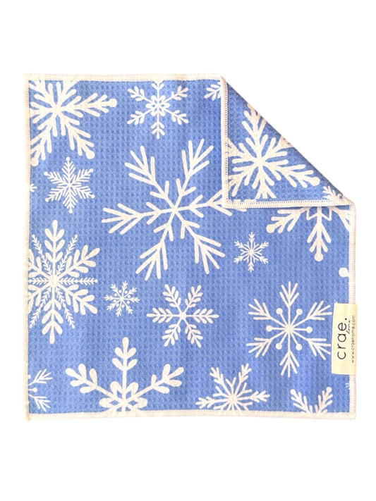 Snowfall: Double-Sided Washcloth