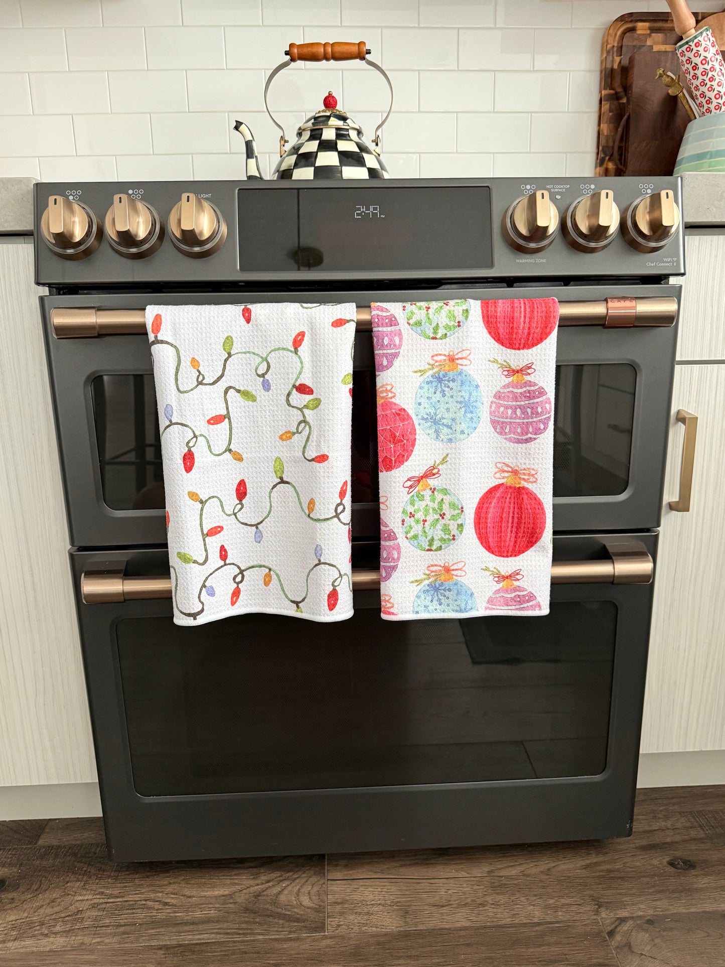 Dangling Delights: Double-Sided Hand Towel