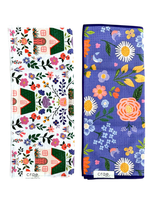 Home Sweet Home/Jamie: 2 Double Sided-Hand Towels