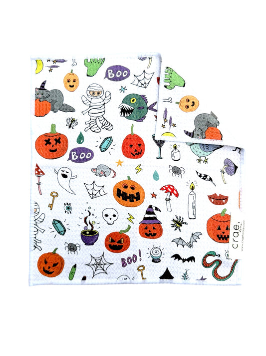 Spooky Doodles: Double-Sided Washcloth