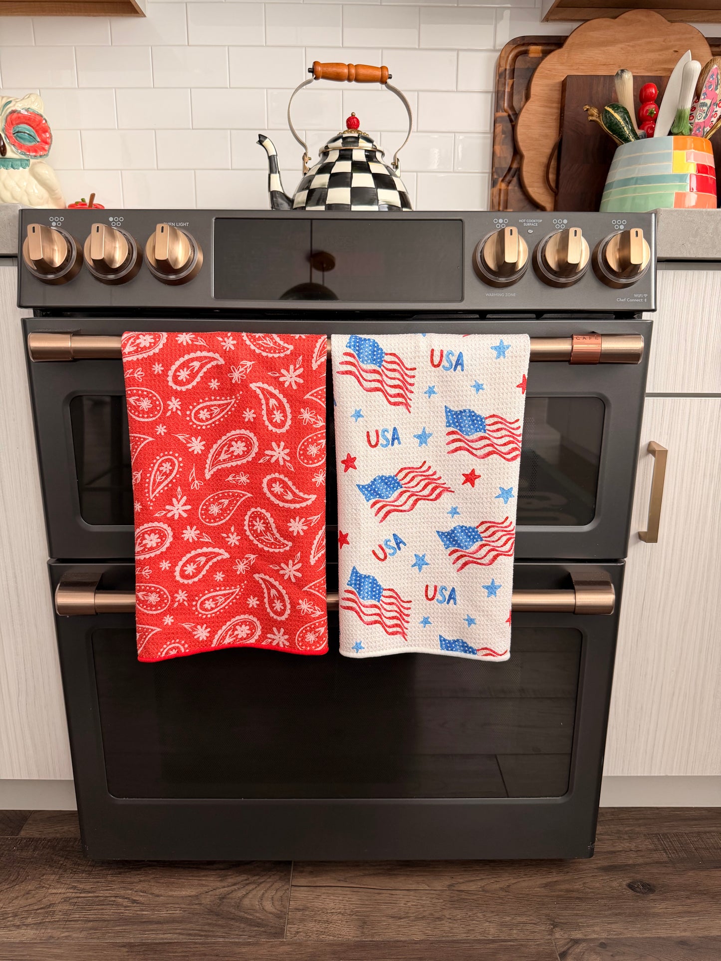 Bandana Blues: Reversible Washcloth