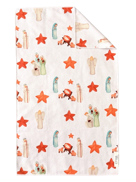 O Holy Night: Double-Sided Hand Towel